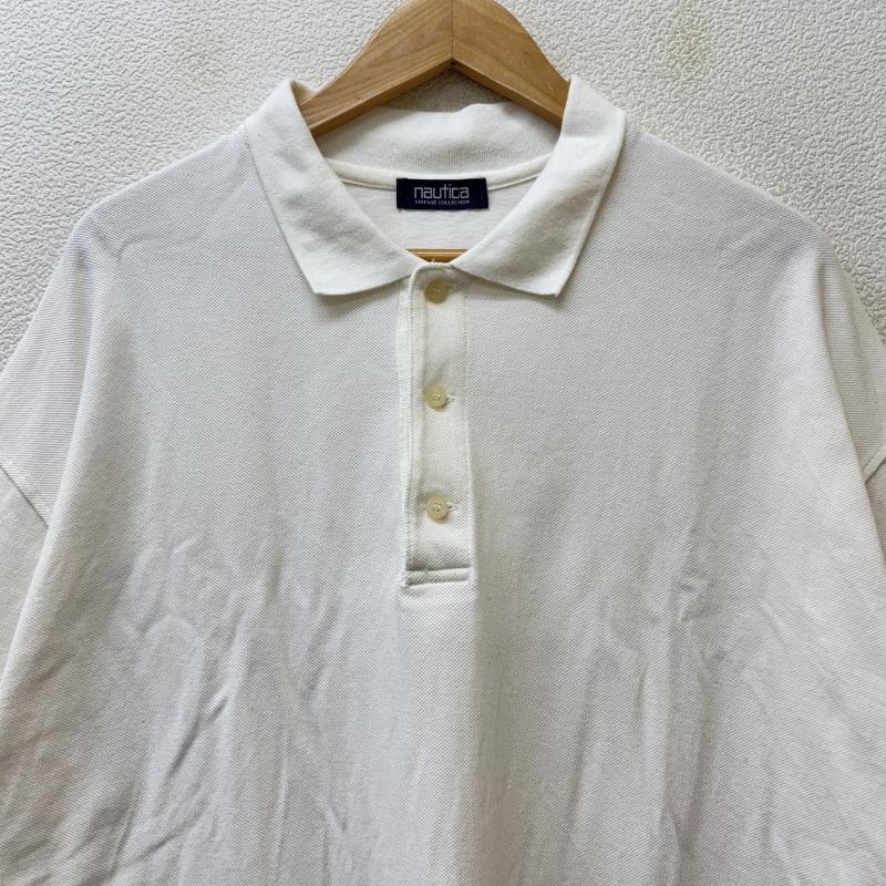 ノーティカ NAUTICA ポロシャツ 半袖 212-1290 ビッグ シルエット オーバー サイズ 鹿の子 半袖 ポロシャツ 白 ホワイト XL 白 / ホワイト / white メンズ USED 古着 中古 50133781