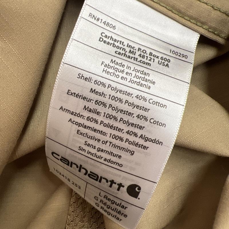 カーハート Carhartt シャツ、ブラウス 長袖 SOLID SHORT L/S SHIRT ボタンダウンシャツ ワークシャツ L ベージュ / ベージュ / beige メンズ USED 古着 中古 50133829