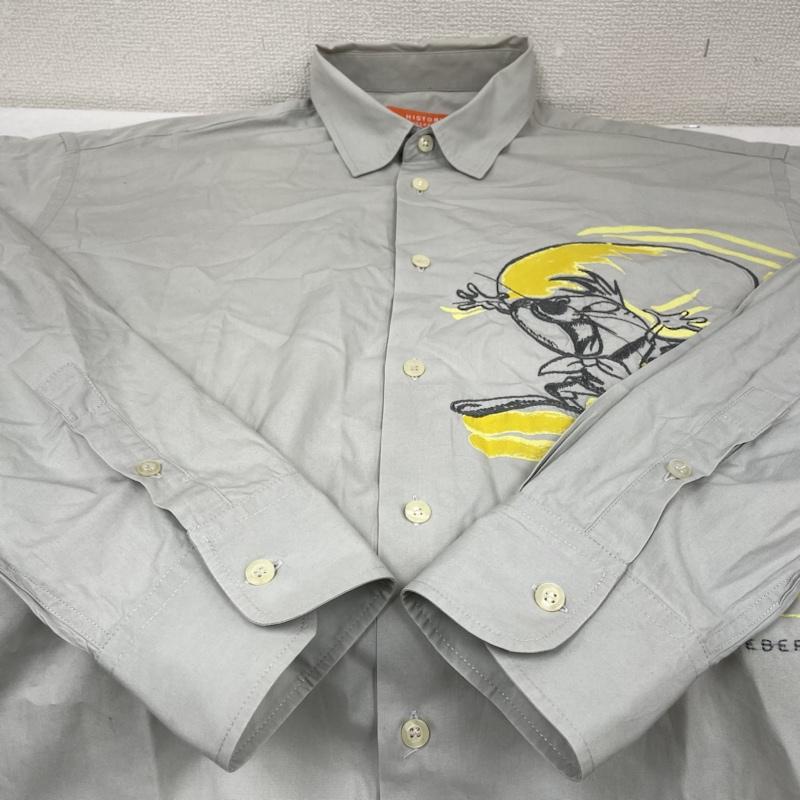 アイスバーグ ICEBERG シャツ、ブラウス 長袖 ICEBERG HISTORY 長袖 シャツ キャラクター ロゴ 刺繍入り キャラクター L ロゴ、文字 X キャラクター X 刺繍 グレージュ / グレージュ / メンズ USED 古着 中古 50133855