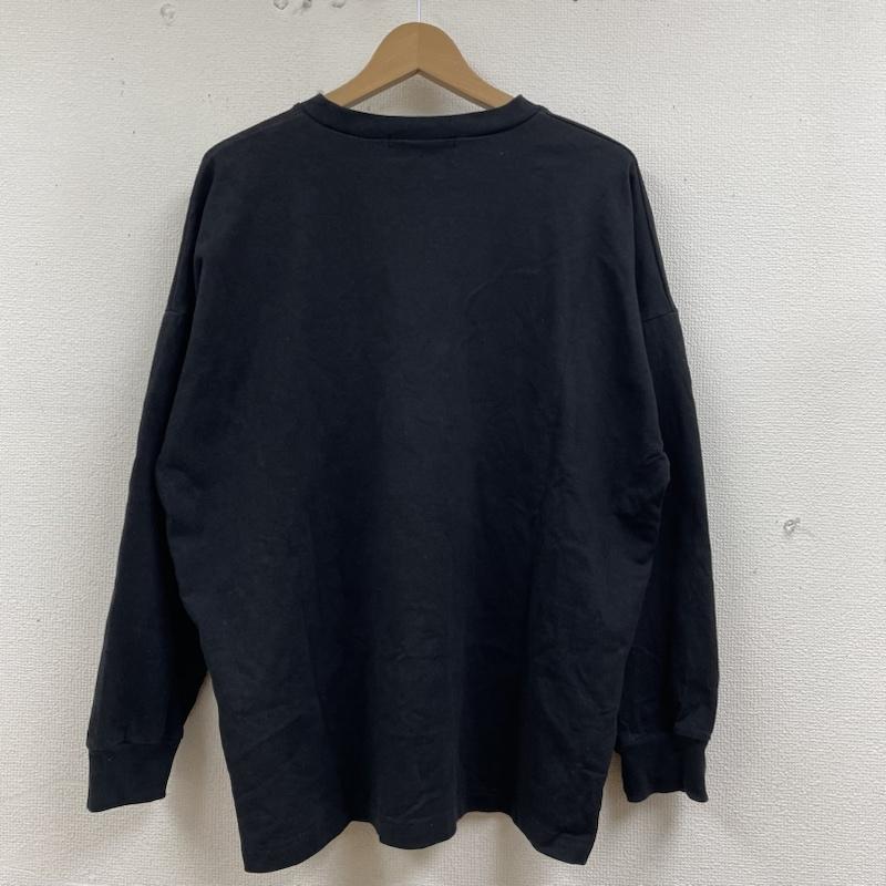 古着 USED Tシャツ 長袖 dualism ロンT 長袖 Tシャツ クルーネック ロゴ ビッグプリント FREE ロゴ、文字 X  X プリント 黒 / ブラック / black メンズ USED 古着 中古 50133861
