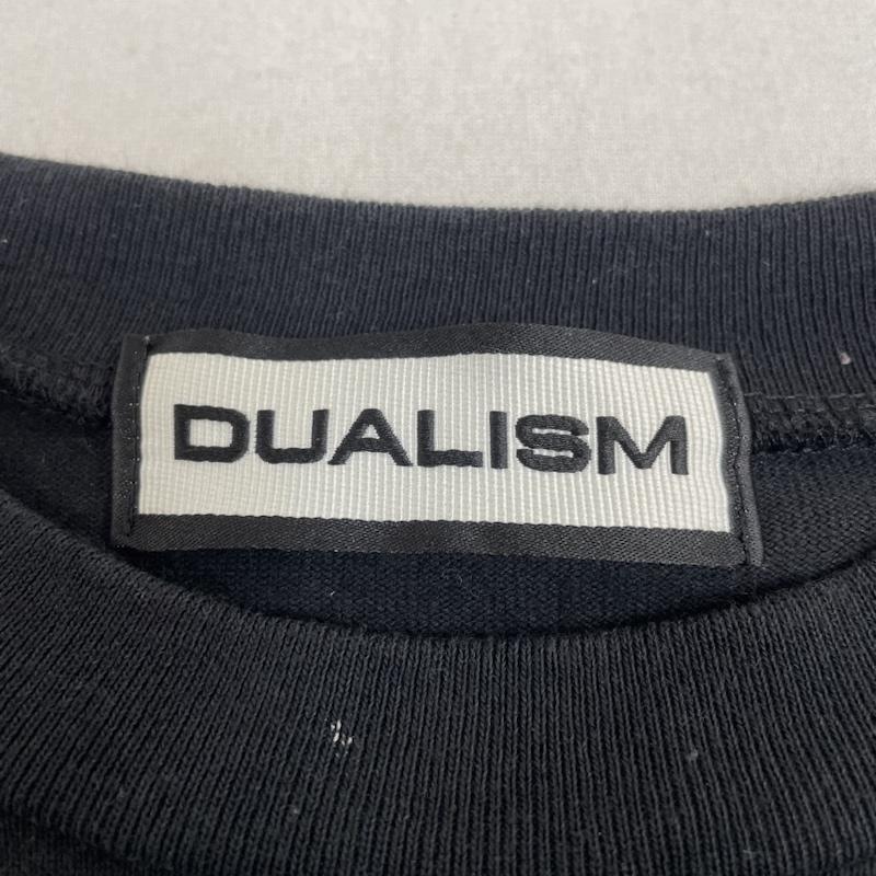古着 USED Tシャツ 長袖 dualism ロンT 長袖 Tシャツ クルーネック ロゴ ビッグプリント FREE ロゴ、文字 X  X プリント 黒 / ブラック / black メンズ USED 古着 中古 50133861