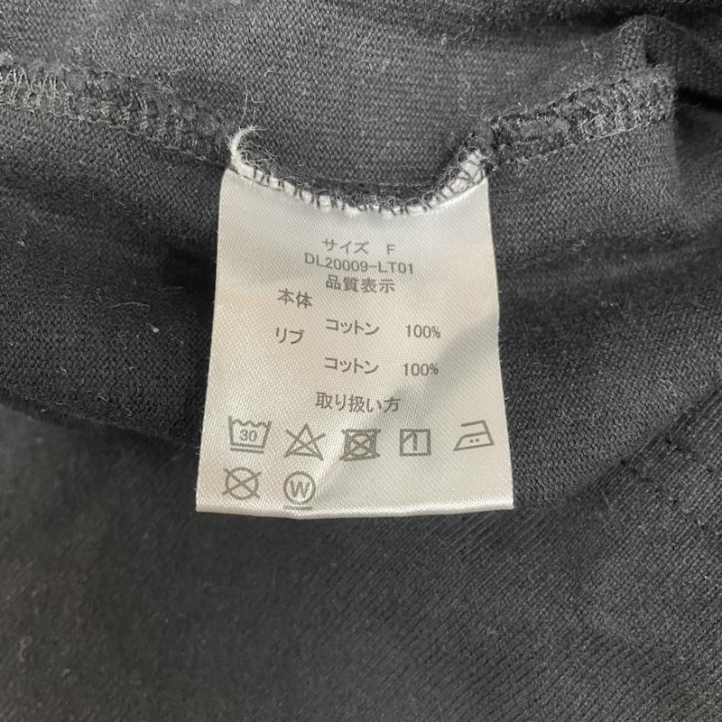古着 USED Tシャツ 長袖 dualism ロンT 長袖 Tシャツ クルーネック ロゴ ビッグプリント FREE ロゴ、文字 X  X プリント 黒 / ブラック / black メンズ USED 古着 中古 50133861