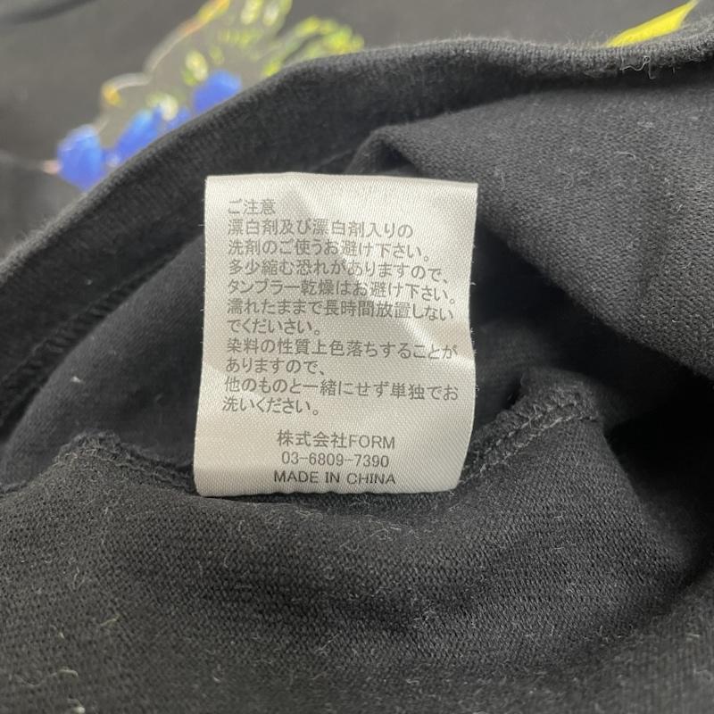 古着 USED Tシャツ 長袖 dualism ロンT 長袖 Tシャツ クルーネック ロゴ ビッグプリント FREE ロゴ、文字 X  X プリント 黒 / ブラック / black メンズ USED 古着 中古 50133861