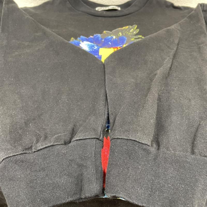 古着 USED Tシャツ 長袖 dualism ロンT 長袖 Tシャツ クルーネック ロゴ ビッグプリント FREE ロゴ、文字 X  X プリント 黒 / ブラック / black メンズ USED 古着 中古 50133861