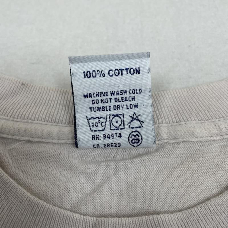 ステューシー STUSSY Tシャツ 半袖 OLD 90s USA製 SS ロゴ モノグラム Tシャツ L ロゴ、文字 X プリント グレージュ / グレージュ / レディース USED 古着 中古 50133865