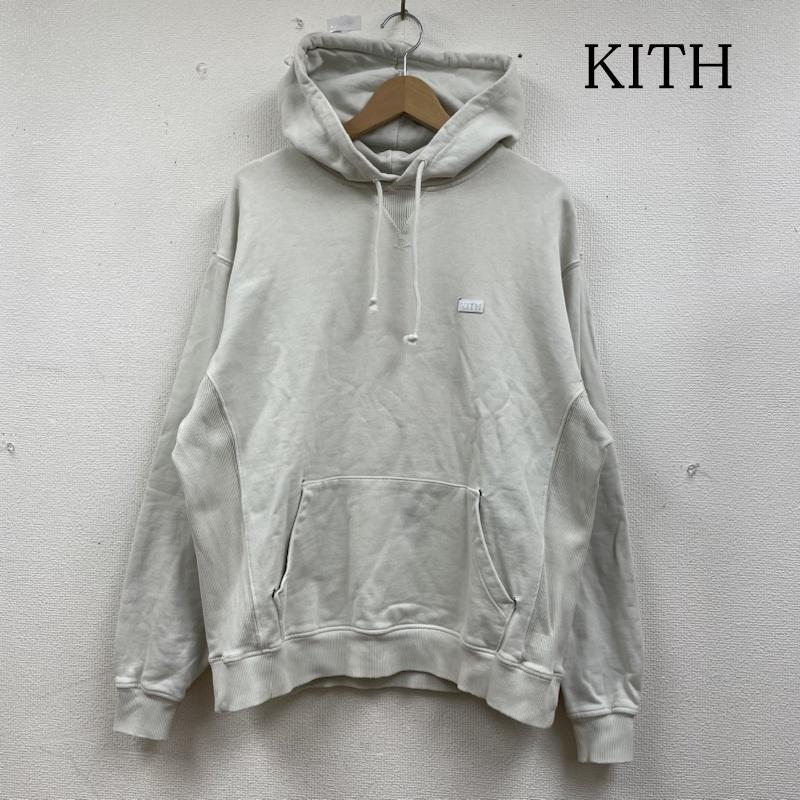 キス KITH パーカー 長袖 長袖 パーカー プルオーバー Williams III Hoodieミニボックス ロゴ 22-070-060-0023-1-0 M ロゴ、文字 X 刺繍 オフホワイト / オフホワイト / メンズ USED 古着 中古 50133886