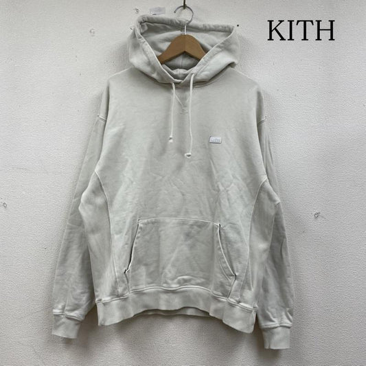 キス KITH パーカー 長袖 長袖 パーカー プルオーバー Williams III Hoodieミニボックス ロゴ 22-070-060-0023-1-0 M ロゴ、文字 X 刺繍 オフホワイト / オフホワイト / メンズ USED 古着 中古 50133886