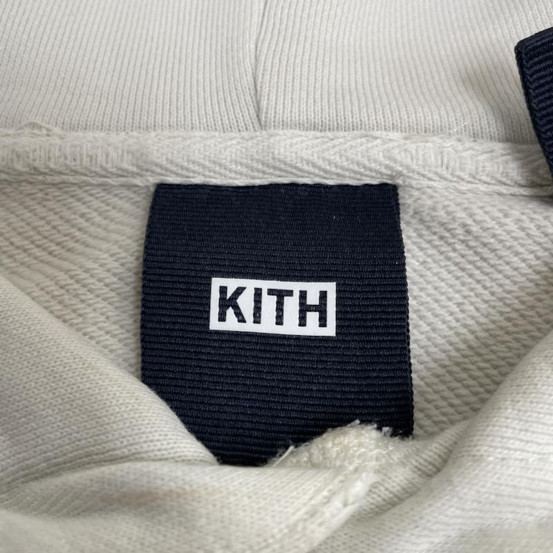 キス KITH パーカー 長袖 長袖 パーカー プルオーバー Williams III Hoodieミニボックス ロゴ 22-070-060-0023-1-0 M ロゴ、文字 X 刺繍 オフホワイト / オフホワイト / メンズ USED 古着 中古 50133886
