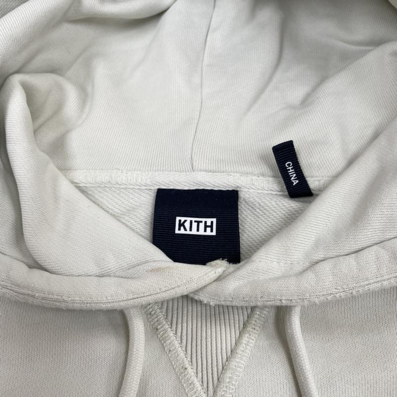 キス KITH パーカー 長袖 長袖 パーカー プルオーバー Williams III Hoodieミニボックス ロゴ 22-070-060-0023-1-0 M ロゴ、文字 X 刺繍 オフホワイト / オフホワイト / メンズ USED 古着 中古 50133886