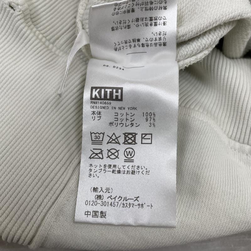 キス KITH パーカー 長袖 長袖 パーカー プルオーバー Williams III Hoodieミニボックス ロゴ 22-070-060-0023-1-0 M ロゴ、文字 X 刺繍 オフホワイト / オフホワイト / メンズ USED 古着 中古 50133886