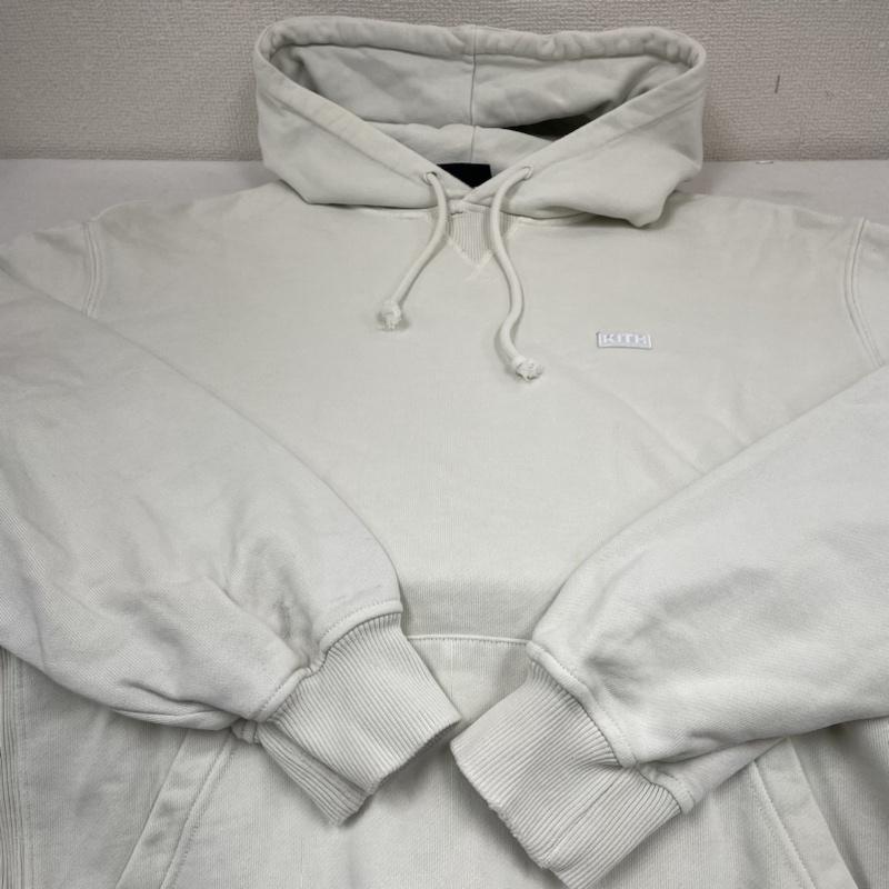 キス KITH パーカー 長袖 長袖 パーカー プルオーバー Williams III Hoodieミニボックス ロゴ 22-070-060-0023-1-0 M ロゴ、文字 X 刺繍 オフホワイト / オフホワイト / メンズ USED 古着 中古 50133886