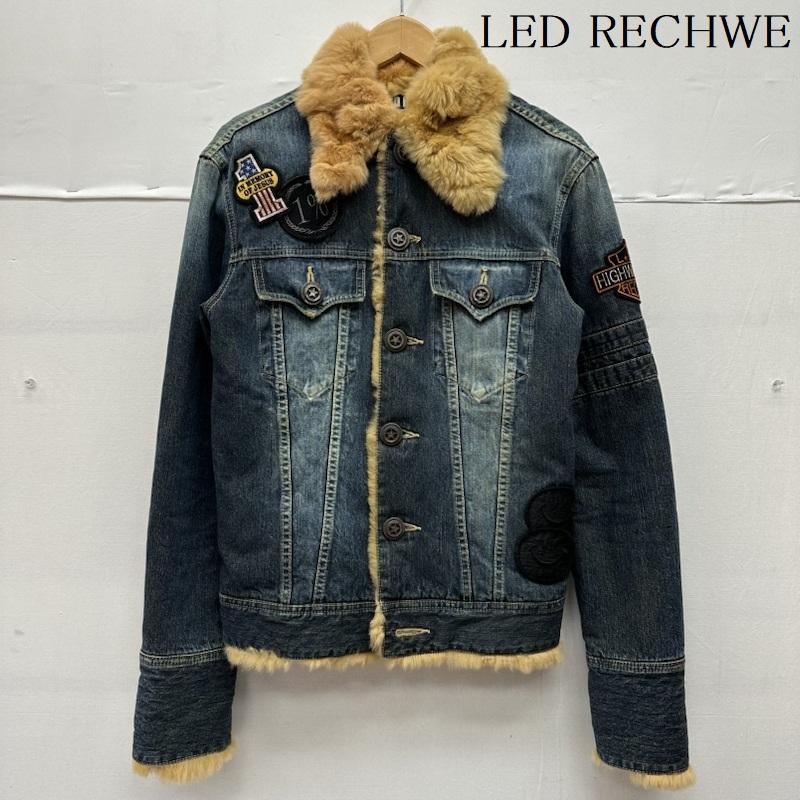 レッドリーチュエ LED RECHWE ジャケット、上着 ジャンパー、ブルゾン レッキス ファー ワッペン 06DALLAS デニム ボア ジャケット M インディゴ / インディゴ / Indigo メンズ USED 古着 中古 50133909