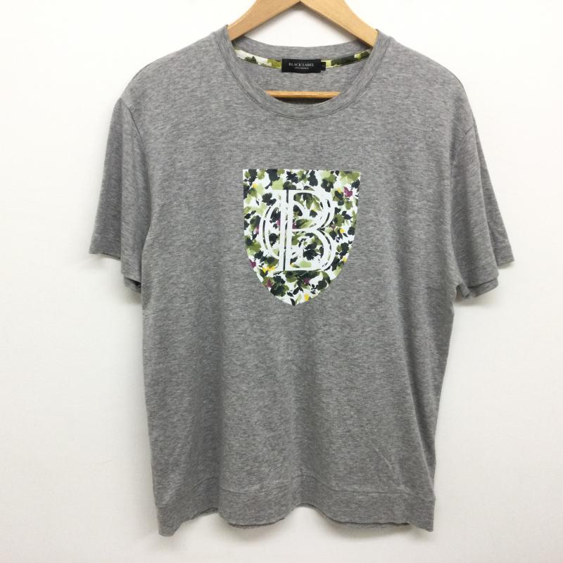 ブラックレーベル・クレストブリッジ BLACK LABEL CRESTBRIDGE Tシャツ 半袖 半袖 Tシャツ ビッグロゴ 花柄 51P45 347 04 L 灰 / グレー / gray メンズ USED 古着 中古 50133975