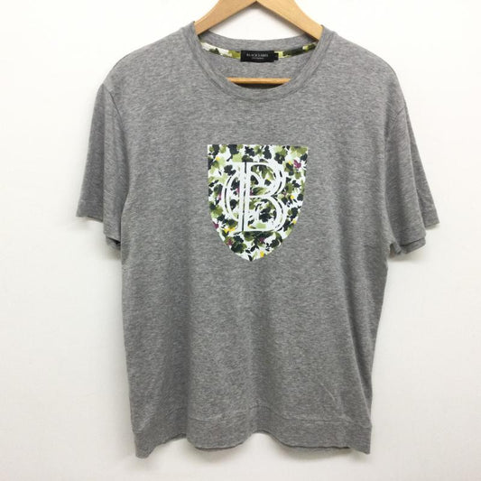 ブラックレーベル・クレストブリッジ BLACK LABEL CRESTBRIDGE Tシャツ 半袖 半袖 Tシャツ ビッグロゴ 花柄 51P45 347 04 L 灰 / グレー / gray メンズ USED 古着 中古 50133975