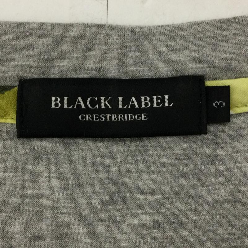 ブラックレーベル・クレストブリッジ BLACK LABEL CRESTBRIDGE Tシャツ 半袖 半袖 Tシャツ ビッグロゴ 花柄 51P45 347 04 L 灰 / グレー / gray メンズ USED 古着 中古 50133975