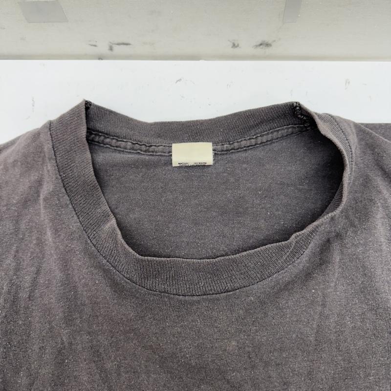古着 USED Tシャツ 半袖 80s 89年製 Boothill Saloon FRUIT OF THE LOOM USA製 シングルステッチ フェード プリント Tシャツ L チャコールグレー / チャコールグレー / メンズ USED 古着 中古 50133996