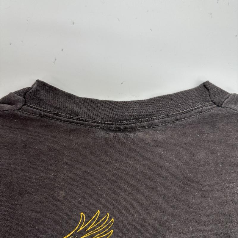 古着 USED Tシャツ 半袖 80s 89年製 Boothill Saloon FRUIT OF THE LOOM USA製 シングルステッチ フェード プリント Tシャツ L チャコールグレー / チャコールグレー / メンズ USED 古着 中古 50133996