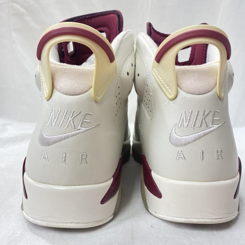 ナイキ NIKE スニーカー スニーカー 384664-116 NIKE AIR JORDAN 6 RETRO MAROON US10.5/28.5cm US：10 ロゴ、文字 白 / ホワイト / white X えんじ / ワインレッド / dark red メンズ USED 古着 中古 50134008