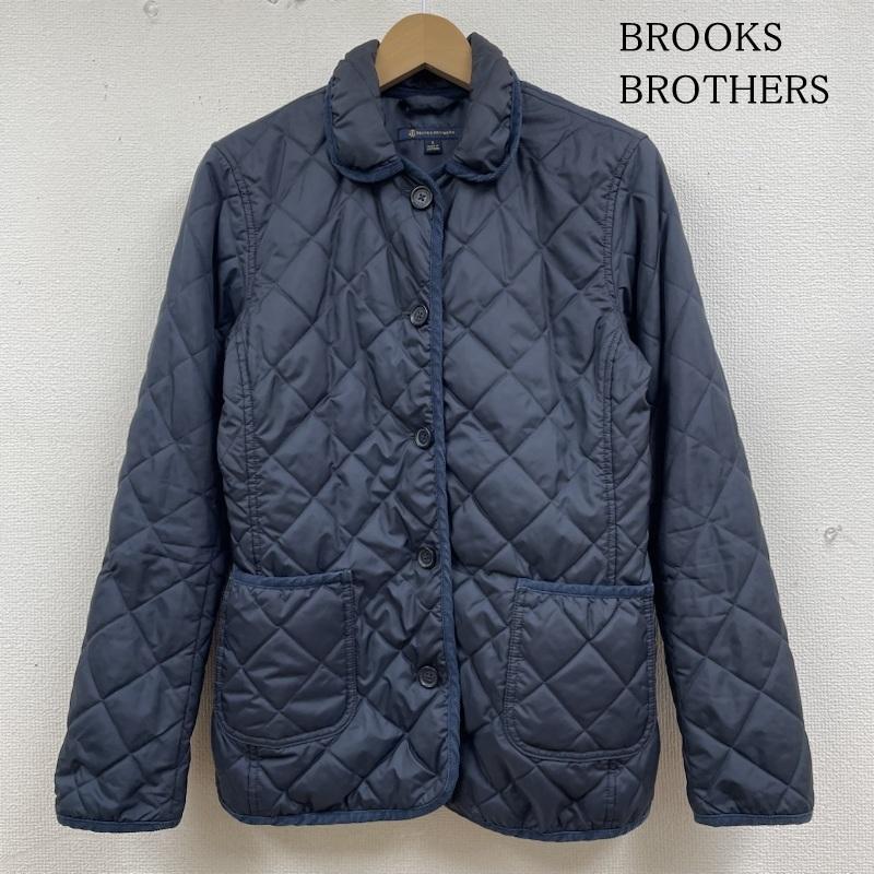 ブルックス ブラザーズ BROOKS BROTHERS ジャケット、上着 ジャンパー、ブルゾン キルト キルティング ジャケット スタンドカラー 中綿 ブルゾン ボタン S 無地 紺 / ネイビー / navy レディース USED 古着 中古 50134019