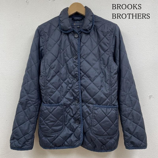 ブルックス ブラザーズ BROOKS BROTHERS ジャケット、上着 ジャンパー、ブルゾン キルト キルティング ジャケット スタンドカラー 中綿 ブルゾン ボタン S 無地 紺 / ネイビー / navy レディース USED 古着 中古 50134019