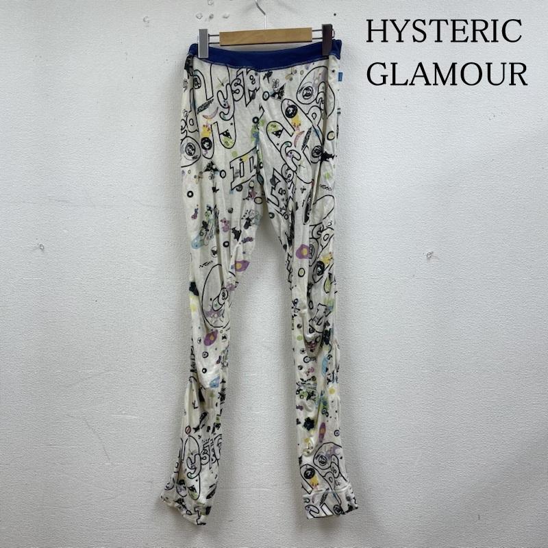 ヒステリックグラマー HYSTERIC GLAMOUR パンツ ワークパンツ、ペインターパンツ ビンテージ 総柄 スパッツ レギンス スウェット パンツ ウエストゴム 伸縮 FREE ロゴ、文字 X キャラクター X プリント マルチカラー / マルチカラー / multicolor レディース USED 古着 中古 50134055