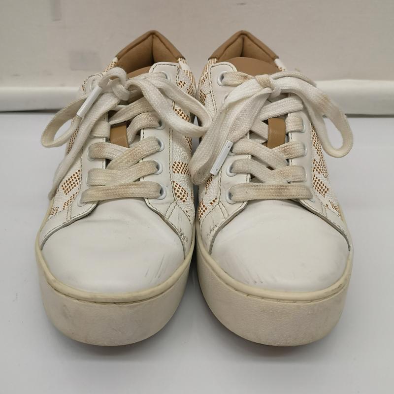マイケルコース MICHAEL KORS スニーカー スニーカー MK シグネチャー ロゴ ローカット スニ－カ－ US：5 茶 / ブラウン / brown X 白 / ホワイト / white レディース USED 古着 中古 50134064