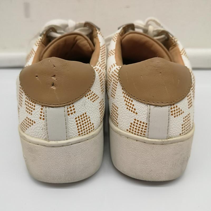 マイケルコース MICHAEL KORS スニーカー スニーカー MK シグネチャー ロゴ ローカット スニ－カ－ US：5 茶 / ブラウン / brown X 白 / ホワイト / white レディース USED 古着 中古 50134064