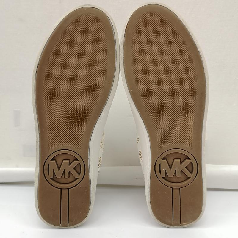 マイケルコース MICHAEL KORS スニーカー スニーカー MK シグネチャー ロゴ ローカット スニ－カ－ US：5 茶 / ブラウン / brown X 白 / ホワイト / white レディース USED 古着 中古 50134064