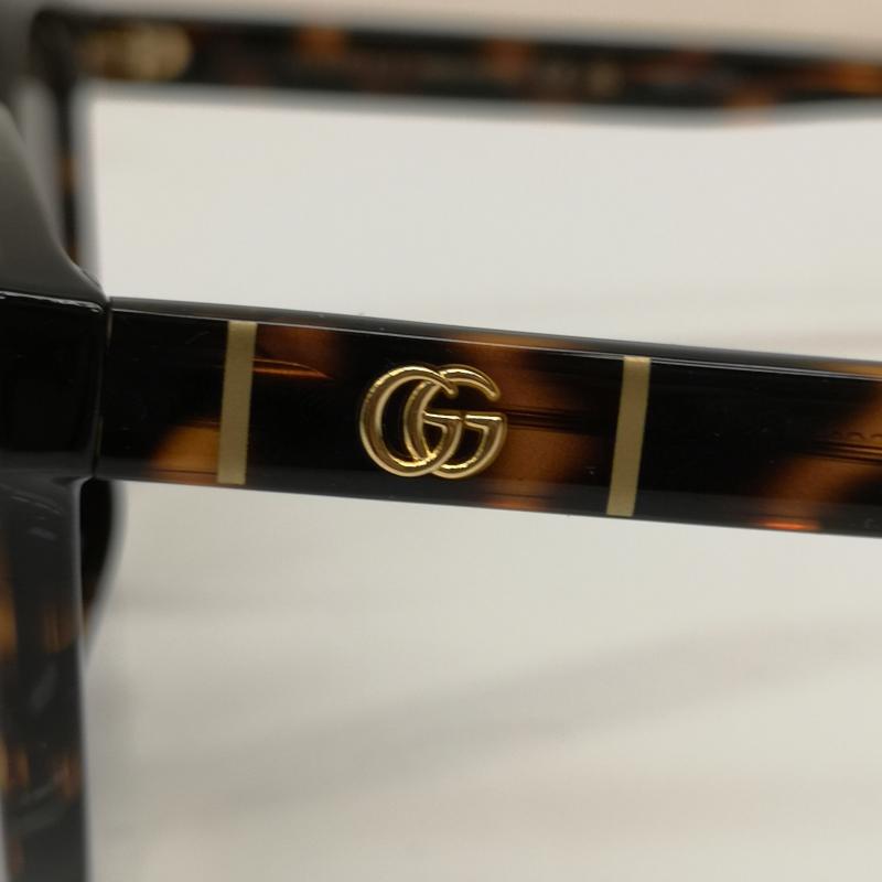 グッチ GUCCI めがね・サングラス サングラス GG0636SK 002 56□17-150 GGロゴ ボストン べっ甲 UVカット サングラス - 茶 / ブラウン / brown メンズ USED 古着 中古 50134081