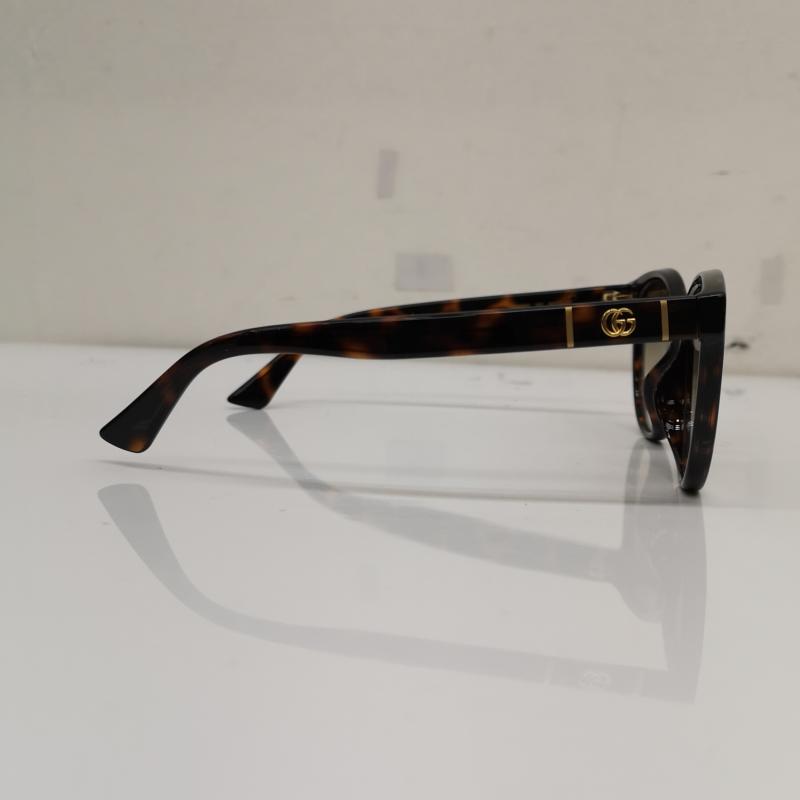 グッチ GUCCI めがね・サングラス サングラス GG0636SK 002 56□17-150 GGロゴ ボストン べっ甲 UVカット サングラス - 茶 / ブラウン / brown メンズ USED 古着 中古 50134081