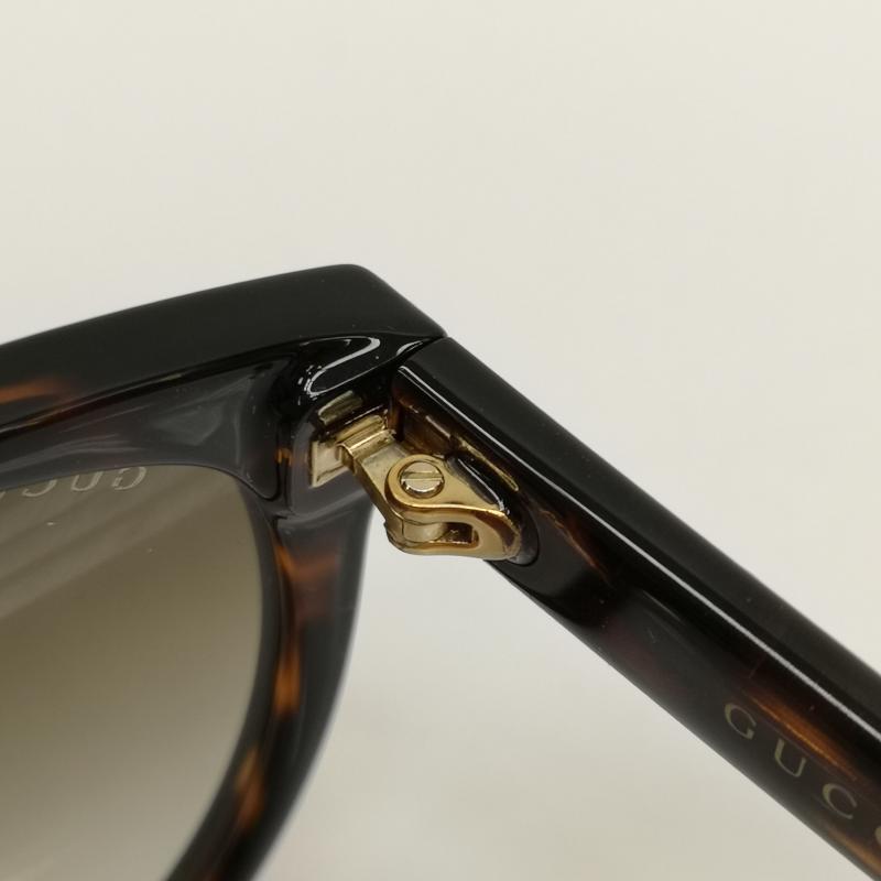 グッチ GUCCI めがね・サングラス サングラス GG0636SK 002 56□17-150 GGロゴ ボストン べっ甲 UVカット サングラス - 茶 / ブラウン / brown メンズ USED 古着 中古 50134081
