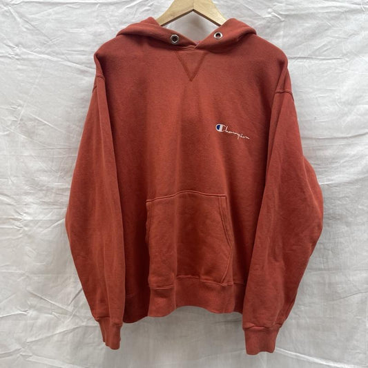 チャンピオン Champion パーカー 長袖 USA製 80S 赤 スウェット フェード レッド L 赤 / レッド / red メンズ USED 古着 中古 50134109