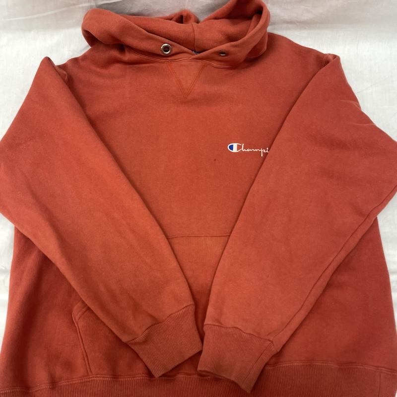 チャンピオン Champion パーカー 長袖 USA製 80S 赤 スウェット フェード レッド L 赤 / レッド / red メンズ USED 古着 中古 50134109