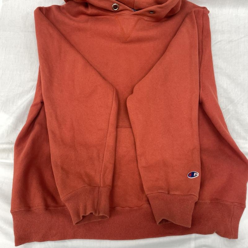 チャンピオン Champion パーカー 長袖 USA製 80S 赤 スウェット フェード レッド L 赤 / レッド / red メンズ USED 古着 中古 50134109