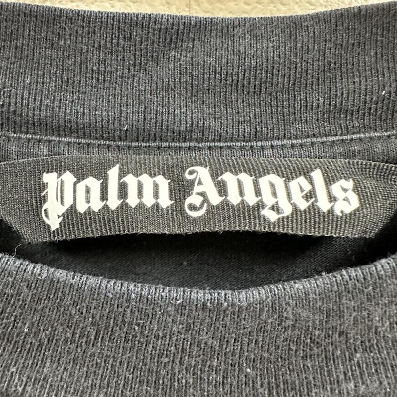 パーム・エンジェルス Palm Angels Tシャツ 長袖 22AW Sprayed Palm Logo Over Tee プリント Tシャツ ロンT PMAB001F22JER003 M 黒 / ブラック / black メンズ USED 古着 中古 50134113