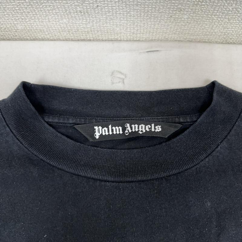 パーム・エンジェルス Palm Angels Tシャツ 長袖 22AW Sprayed Palm Logo Over Tee プリント Tシャツ ロンT PMAB001F22JER003 M 黒 / ブラック / black メンズ USED 古着 中古 50134113