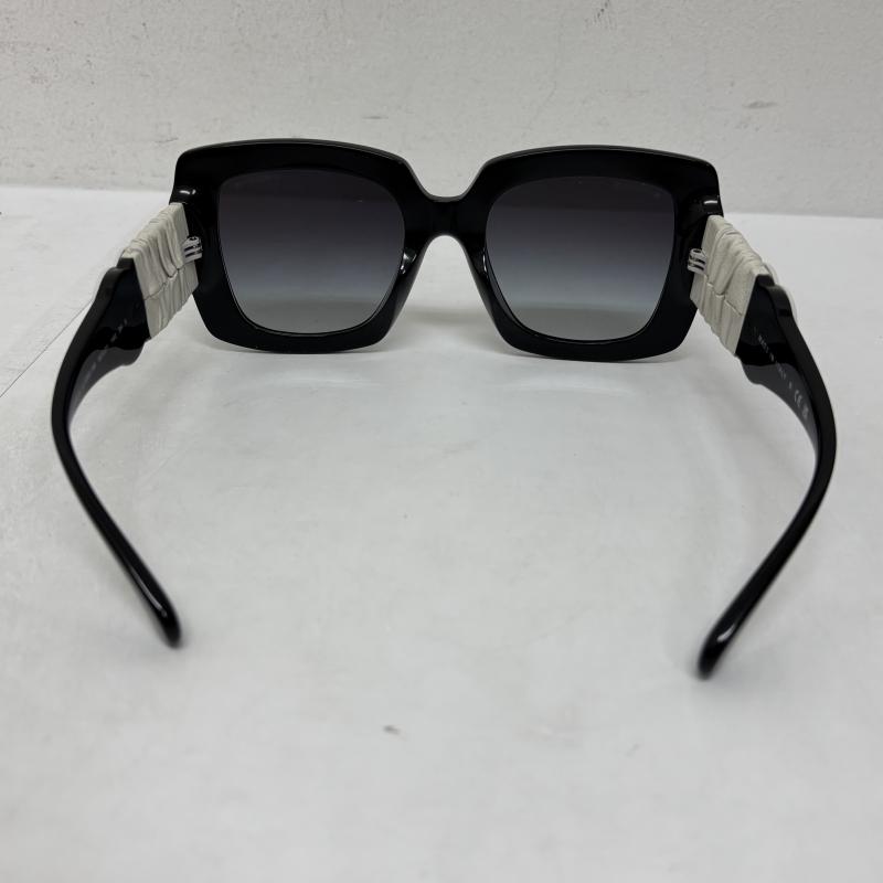 シャネル CHANEL めがね・サングラス サングラス サングラス5474 Q A ロゴ スクエア メガネ 5474-Q - 白 / ホワイト / white X 黒 / ブラック / black レディース USED 古着 中古 50134131