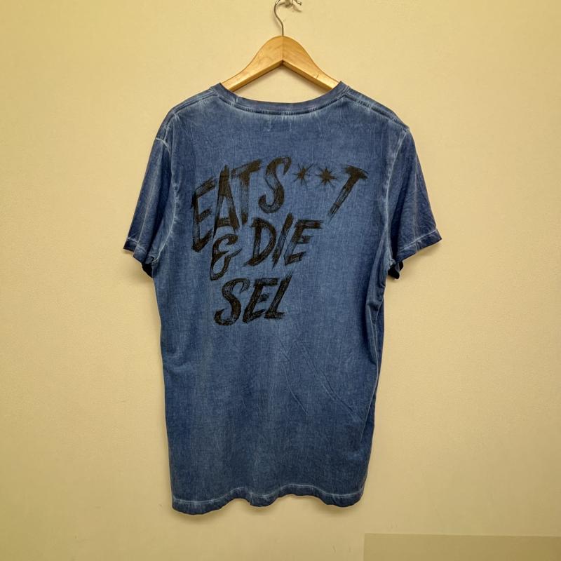 ディーゼル DIESEL Tシャツ 半袖 Tシャツ デニム風 ロゴ L メンズ USED 古着 中古 50134145