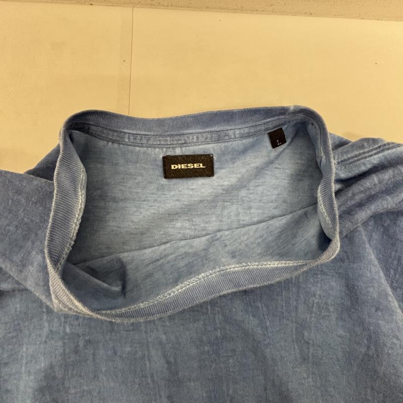 ディーゼル DIESEL Tシャツ 半袖 Tシャツ デニム風 ロゴ L メンズ USED 古着 中古 50134145