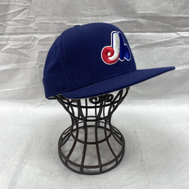 ニューエラ NEW ERA 帽子 キャップ 59fifty モントリオール エクスポズ USA製 ヴィンテージ ウール 80s～90s ブルー - 青 / ブルー / blue メンズ USED 古着 中古 50134147