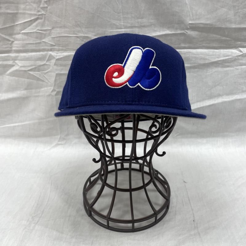 ニューエラ NEW ERA 帽子 キャップ 59fifty モントリオール エクスポズ USA製 ヴィンテージ ウール 80s～90s ブルー - 青 / ブルー / blue メンズ USED 古着 中古 50134147