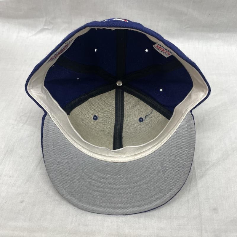 ニューエラ NEW ERA 帽子 キャップ 59fifty モントリオール エクスポズ USA製 ヴィンテージ ウール 80s～90s ブルー - 青 / ブルー / blue メンズ USED 古着 中古 50134147