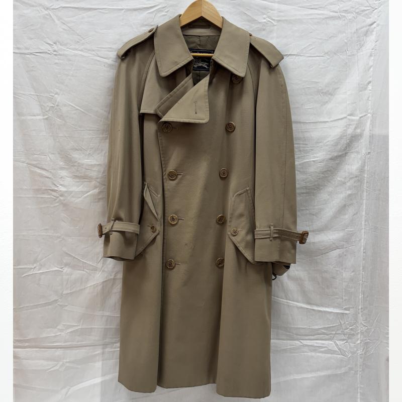 バーバリーズ BURBERRYS コート トレンチコート 90年代頃 ビンテージ ウール トレンチ コート カーキ S カーキ / カーキ / khaki メンズ USED 古着 中古 50134194