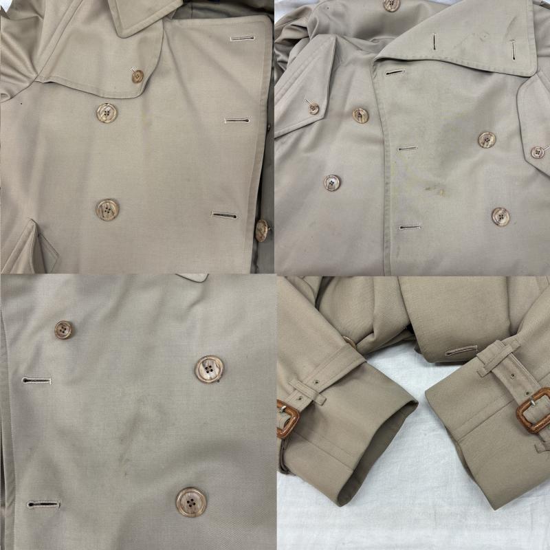 バーバリーズ BURBERRYS コート トレンチコート 90年代頃 ビンテージ ウール トレンチ コート カーキ S カーキ / カーキ / khaki メンズ USED 古着 中古 50134194
