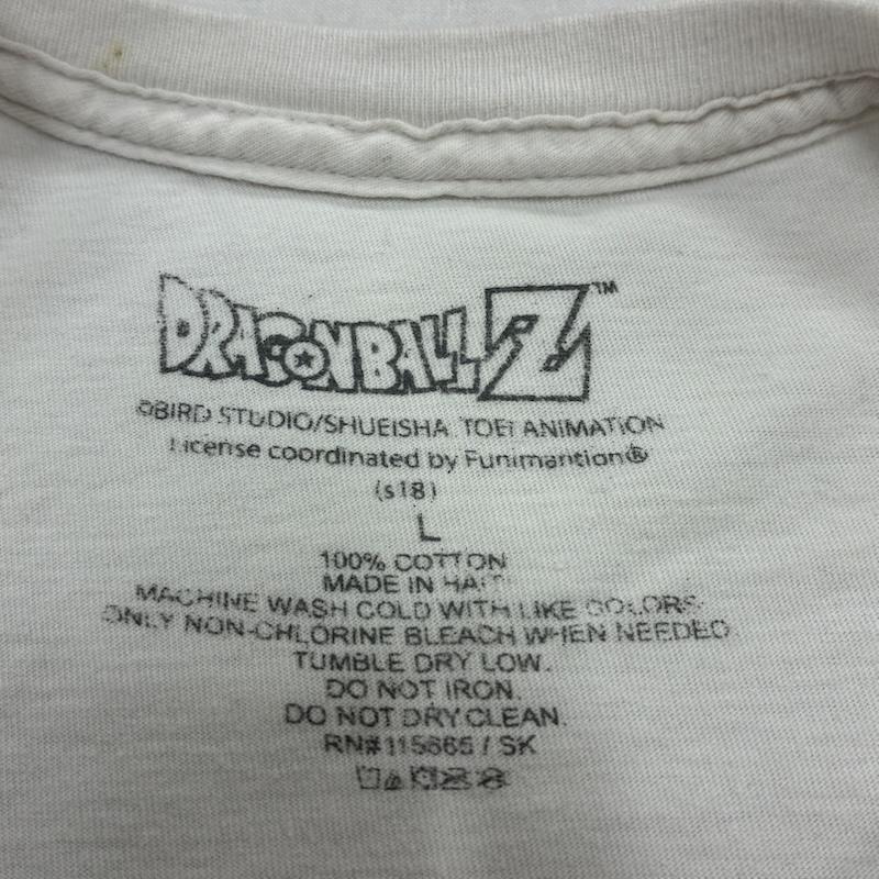 古着 USED Tシャツ 半袖 DRAGONBALL Z ドラゴンボール アニメ キャラクター 半袖 Tシャツ L キャラクター X プリント 白 / ホワイト / white X マルチカラー / マルチカラー / multicolor メンズ USED 古着 中古 50134216