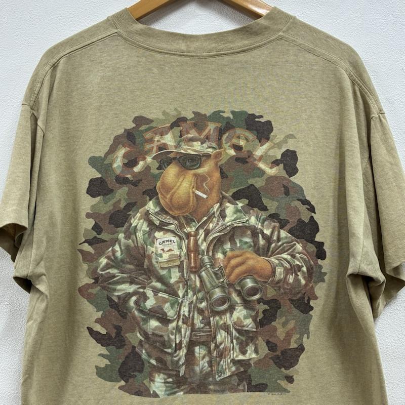 ヴィンテージ VINTAGE Tシャツ 半袖 CAMEL キャメル 90’s 1992 両面 プリント ポケT ポケット Tシャツ - カモフラージュ柄・迷彩 X キャラクター X プリント ベージュ / ベージュ / beige メンズ USED 古着 中古 50134219