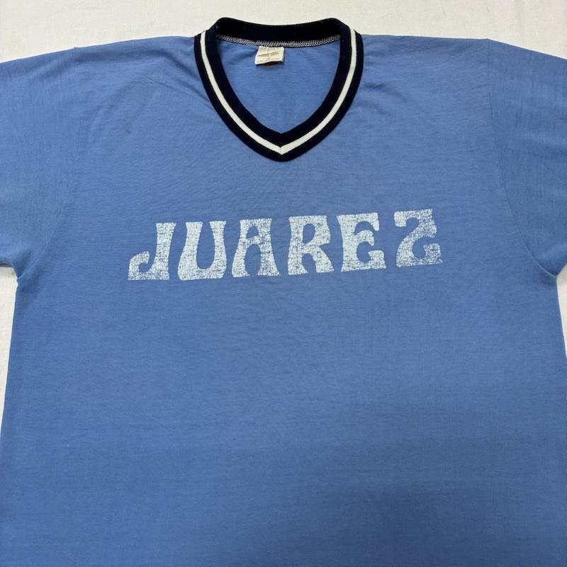 ヴィンテージ VINTAGE Tシャツ 半袖 RUSSELL Athletics アメリカン フットボール USA製 シングルステッチ リンガー Tシャツ M ロゴ、文字 X プリント 水色 / ライトブルー / X 白 / ホワイト / white X 紺 / ネイビー / navy メンズ USED 古着 中古 50134222