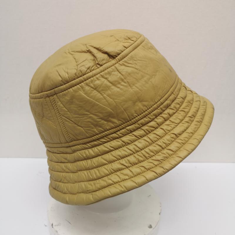 ドリスヴァンノッテン DRIES VAN NOTEN 帽子 ハット トップステッチ 中綿 ナイロン バケット ハット M/L - 黄 / イエロー / yellow メンズ USED 古着 中古 50134286