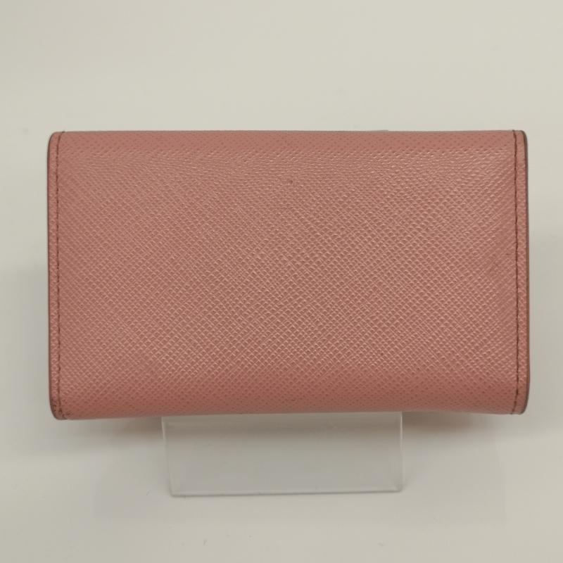 プラダ PRADA キーケース キーケース 6連キーケース レザー サフィアーノ フィオッコ リボン - 桃 / ピンク / pink レディース USED 古着 中古 50134298