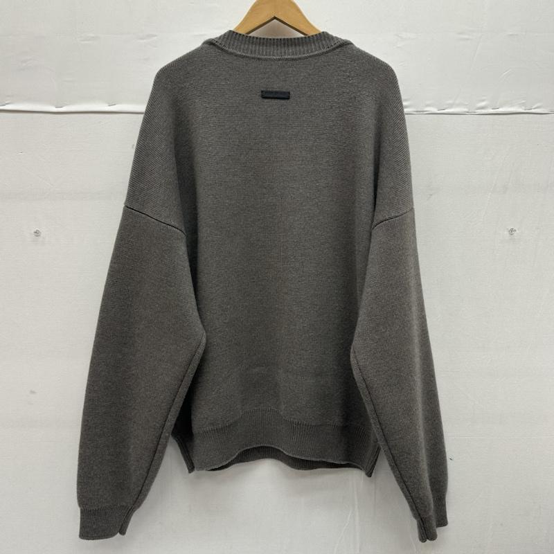 フィアーオブゴッド Fear of God ニット、セーター 長袖 Eternal Merino Knit Crewneck バージン ウール クルー ネック ニット XL 灰 / グレー / gray X ベージュ / ベージュ / beige メンズ USED 古着 中古 50134301